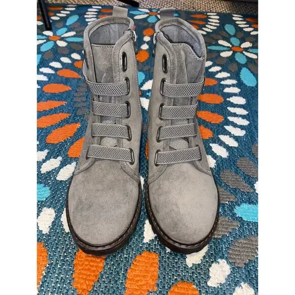 Blowfish Malibu Gray Combat Boots – Size 8.5 - Picture 10 of 11